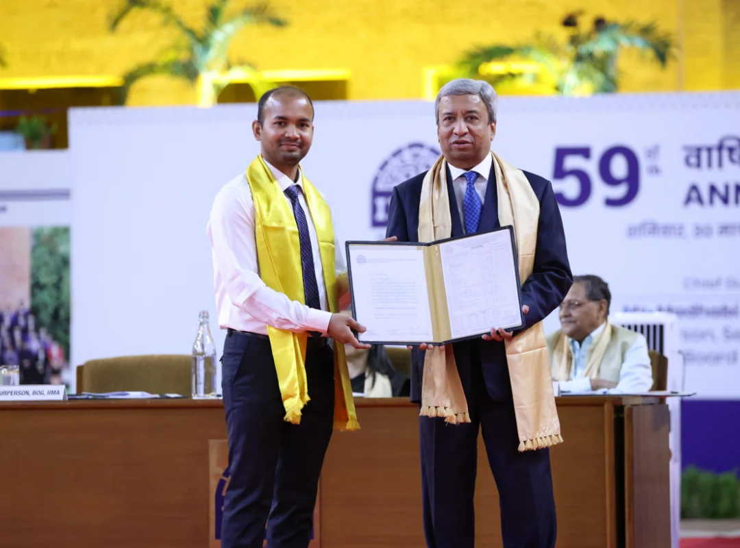 Receiving degree